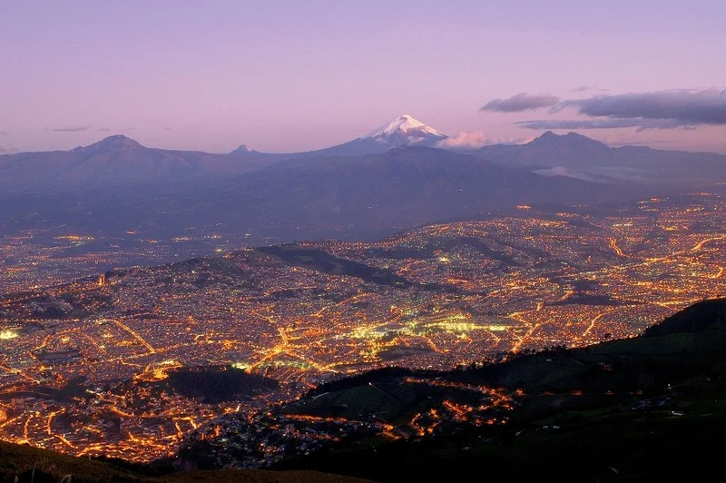 Quito and Cotopaxi by Martin Mergili, distributed by EGU under a Creative Commons licence.
