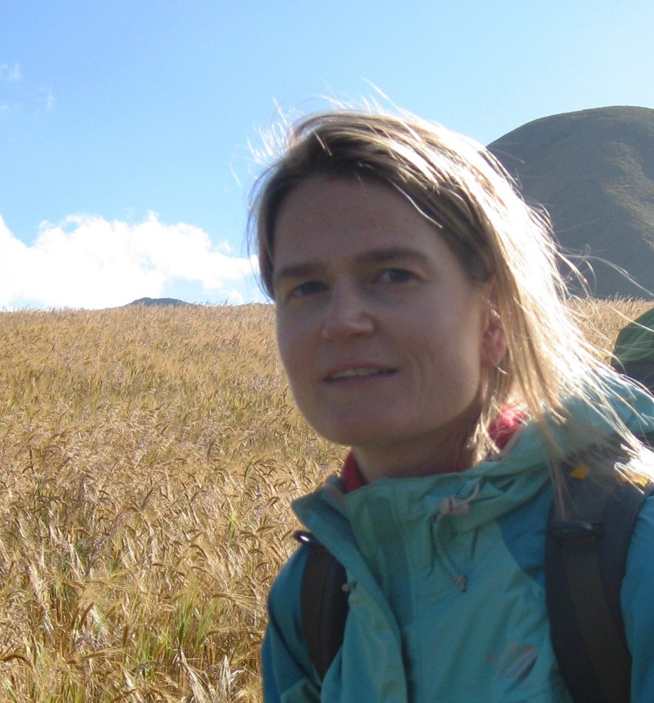 Veerle Vanaker out in the field (literally!). (Credit: Veerle Vanaker)