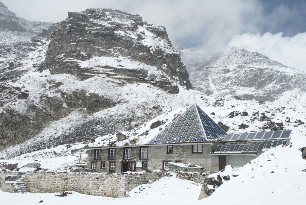 Figure 1. The Pyramid Observatory locates at over 5,000 metres above sea level on Everest’s south side. (Credit: Jane Qiu)