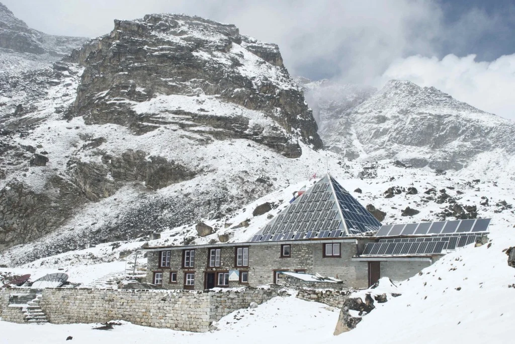 Figure 1. The Pyramid Observatory locates at over 5,000 metres above sea level on Everest’s south side. (Credit: Jane Qiu)