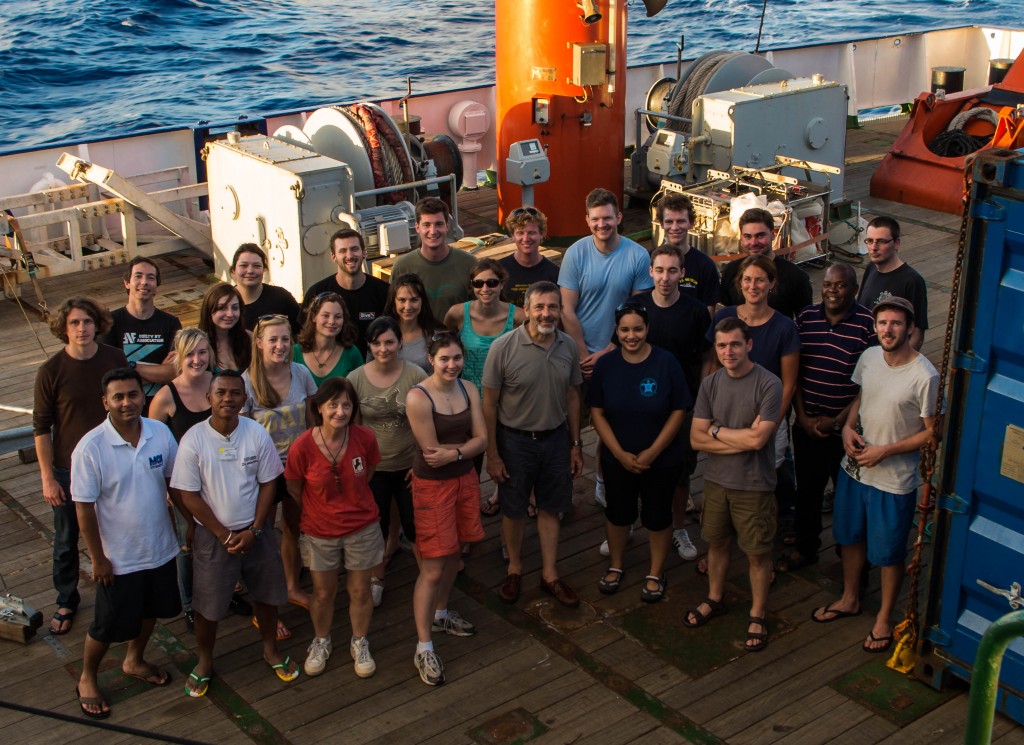 The participants of cruise M102. (Credit: Jens Weiser)