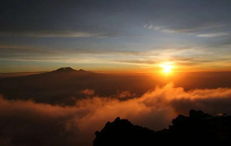 Kilimanjaro from Mount Meru. (Credit: Alexis Merlaud, distributed via imaggeo.egu.eu)