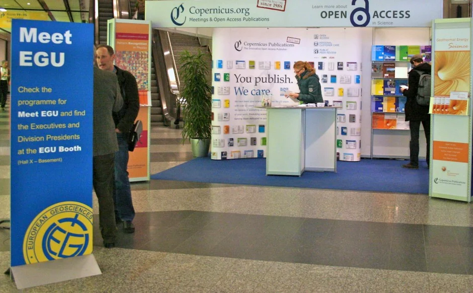 Need to put a face to the name? Just head to the EGU booth!