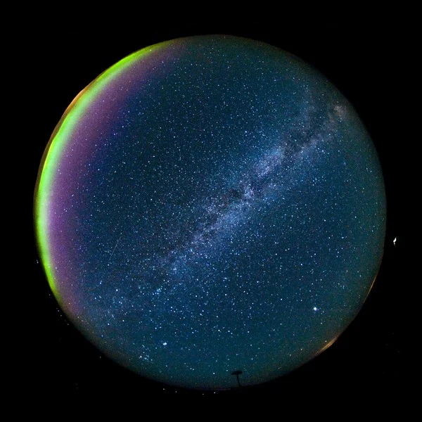 The night sky over Hessdalen Valley Together with the radar an all-sky Nikon D700 camera monitors the whole night sky, covering the same area/view as the radar. The camera is equipped with an 8 mm fisheye lens computer controlled by Nikons Camera Control pro2 software, shooting simultaneous pictures with 30 seconds of shutter opening. (Credit: Bjørn Gitle Hauge via imaggeo.egu.eu)