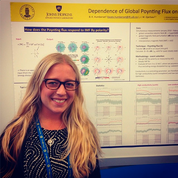 Beate presenting her work at the General Aseembly. (Credit: Beate Humberset).