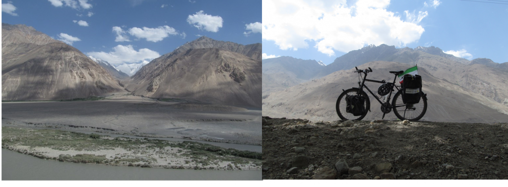 Image on left (alluvial fan and Hindu Kush) was taken somewhere along the Wakhan Corridor (Credit: Solmaz Mohadjer, via imaggeo.egu.eu). The image on the right was taken in a villages called “Yakhshwol” in the Wakhan Corridor (Credit: Solmaz Mohadjer).