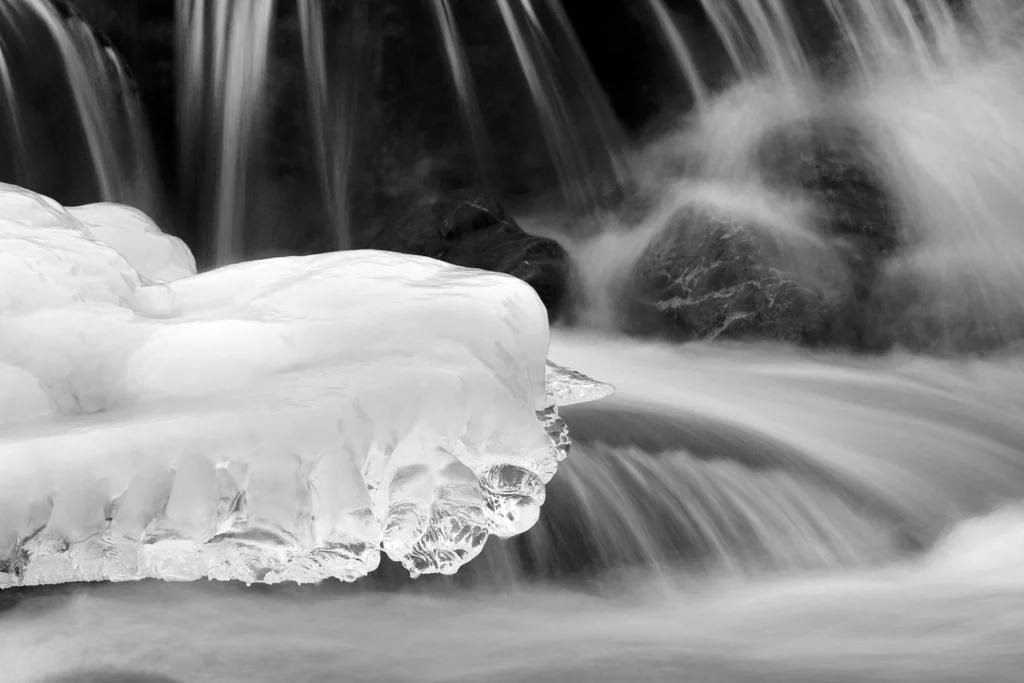 Mountain stream in winter. Credit: Daniele Penna (distributed via imaggeo.egu.eu)