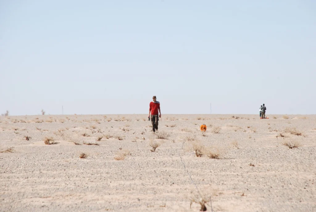 Andi out in the field. Credit: Andreas Rudersdorf