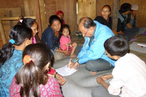 The team conducted a set of semi-structured interviews in order to assess land management practices and the impact of new management policies since the Gaurishankar Conservation Area was set up in 2010 (by Dr. Viktor Bruckman).