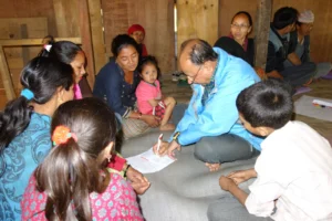 The team conducted a set of semi-structured interviews in order to assess land management practices and the impact of new management policies since the Gaurishankar Conservation Area was set up in 2010 (by Dr. Viktor Bruckman).