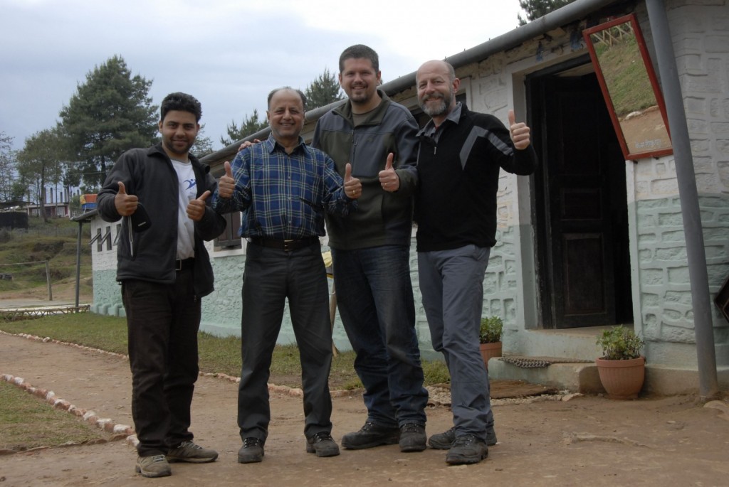 The team after their ordeal. They extend their deepest condolences to the family of the porter that lost his life during our the Prof. Dr. Klaus Katzensteiner).