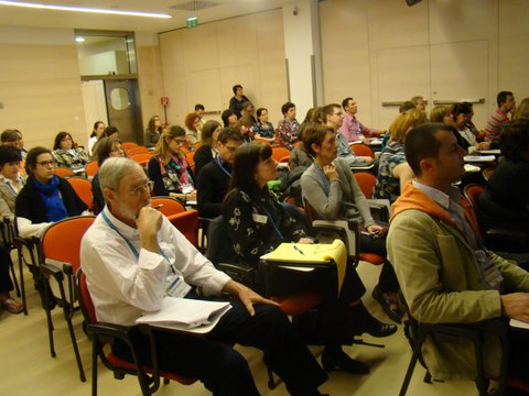 Participants of the GIFT workshop at the 2015 General Assembly. Credit: Michael J. Passow, Earth Science Correspondent for the Teachers Clearinghouse for Science and Society Education Newsletter.