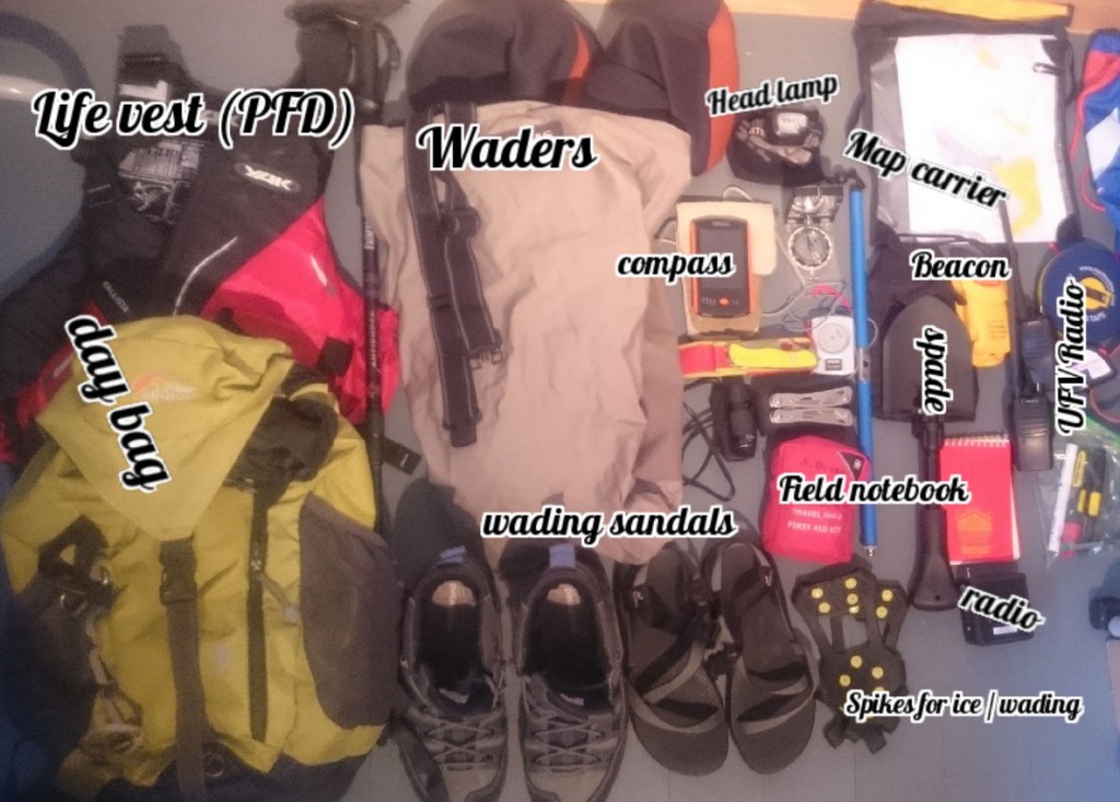 What is in your field rucksack? A trip to  Chilean Patagonia