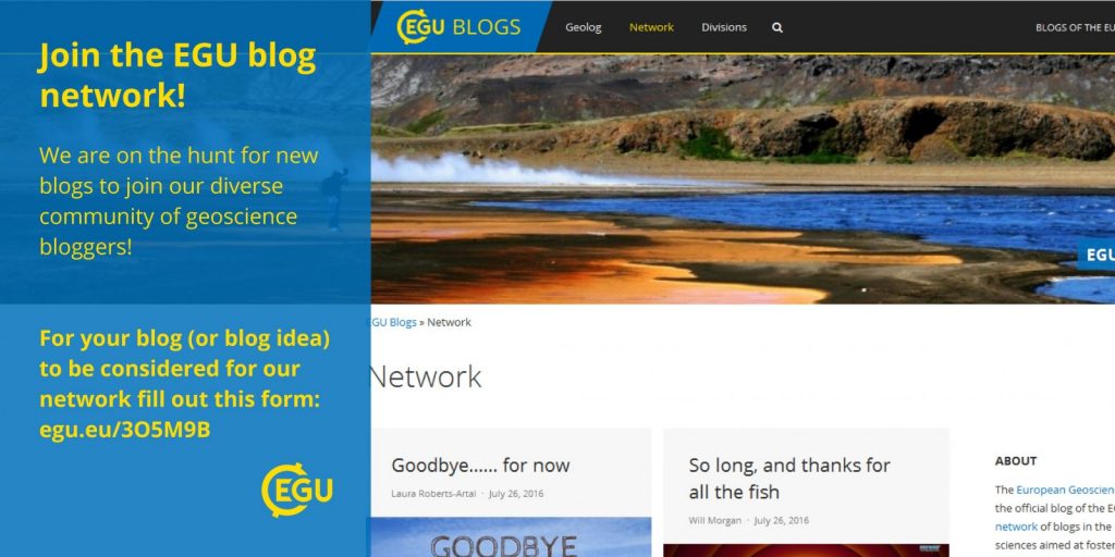 Revamping the EGU blog network: call for bloggers
