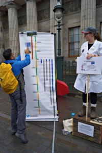 Photo taken at the Soapbox Science event courtesy of Sarah Caldwell (smcneem)
