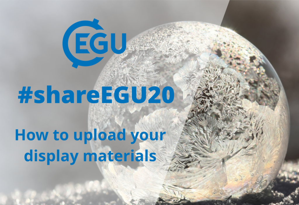 #shareEGU20: uploading your materials, a webinar and walk-through