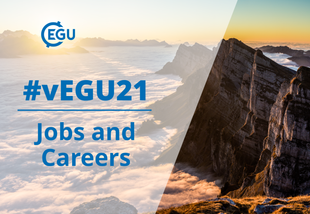 Whats on at #vEGU21: Jobs and Careers!