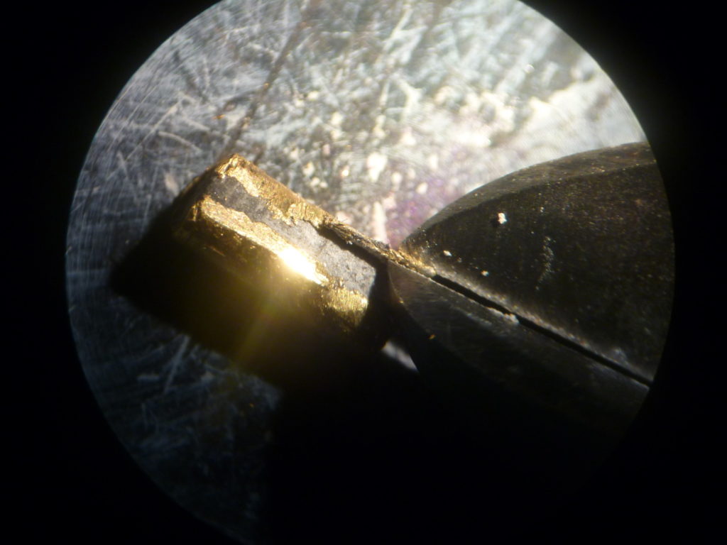 Imaggeo On Monday: Artificial peridotite takes its gold coat off