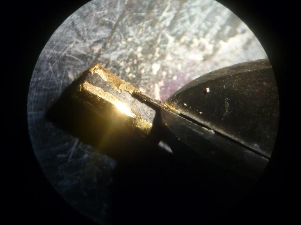 Imaggeo On Monday: Artificial peridotite takes its gold coat off
