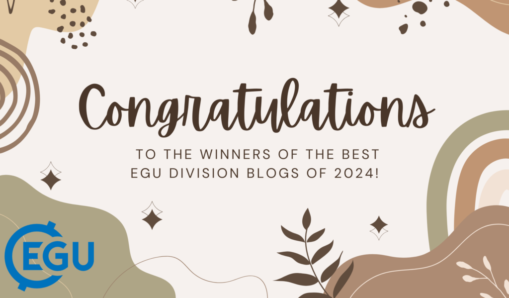 Congratulations to the winners of the best EGU division blogs of 2024!