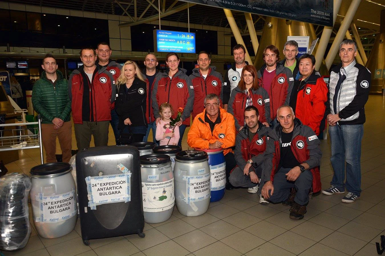 The team heading of to Antarctica.