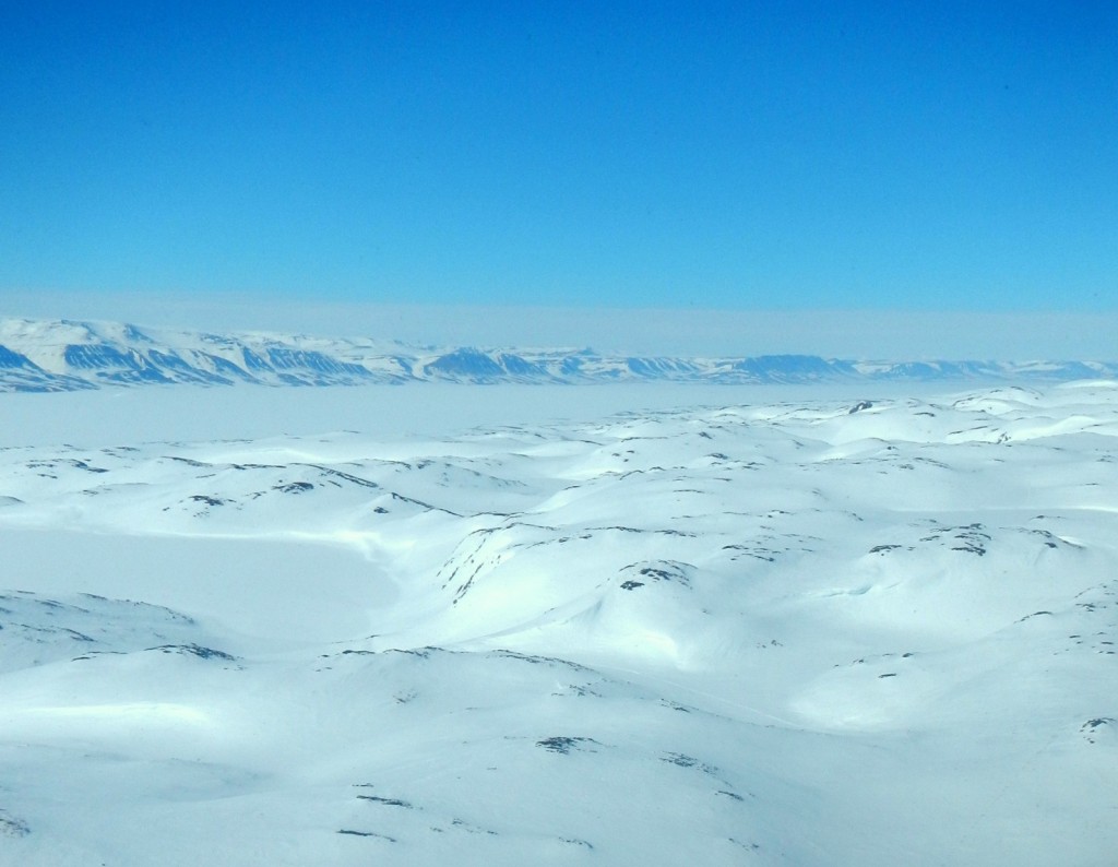 View of East Greenland fjord