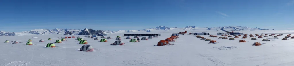 Union Glacier base. (Credit: H. Millman)