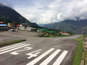 Tenzing-Hillary Airport in Lukla, at an altitude of 2,845 m [Credit: D. Rounce]