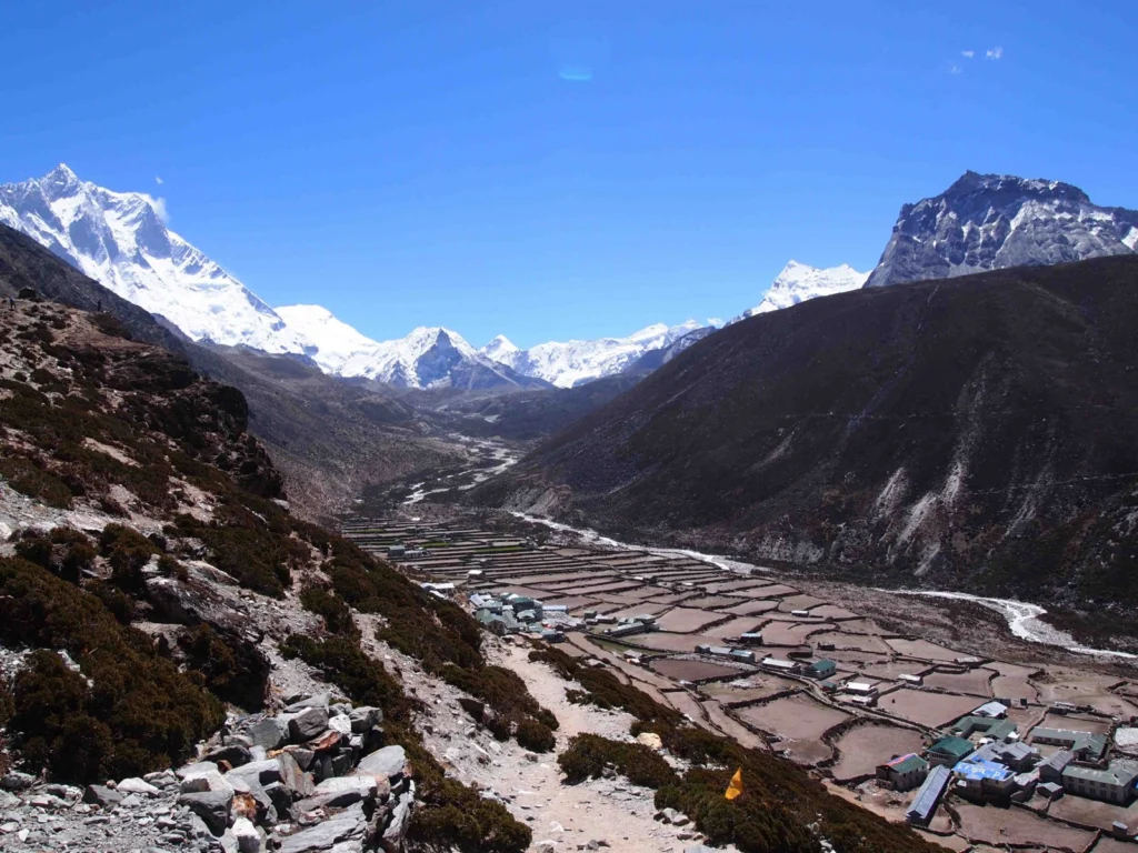 The community of Dingboche [Credit: D. Rounce] 
