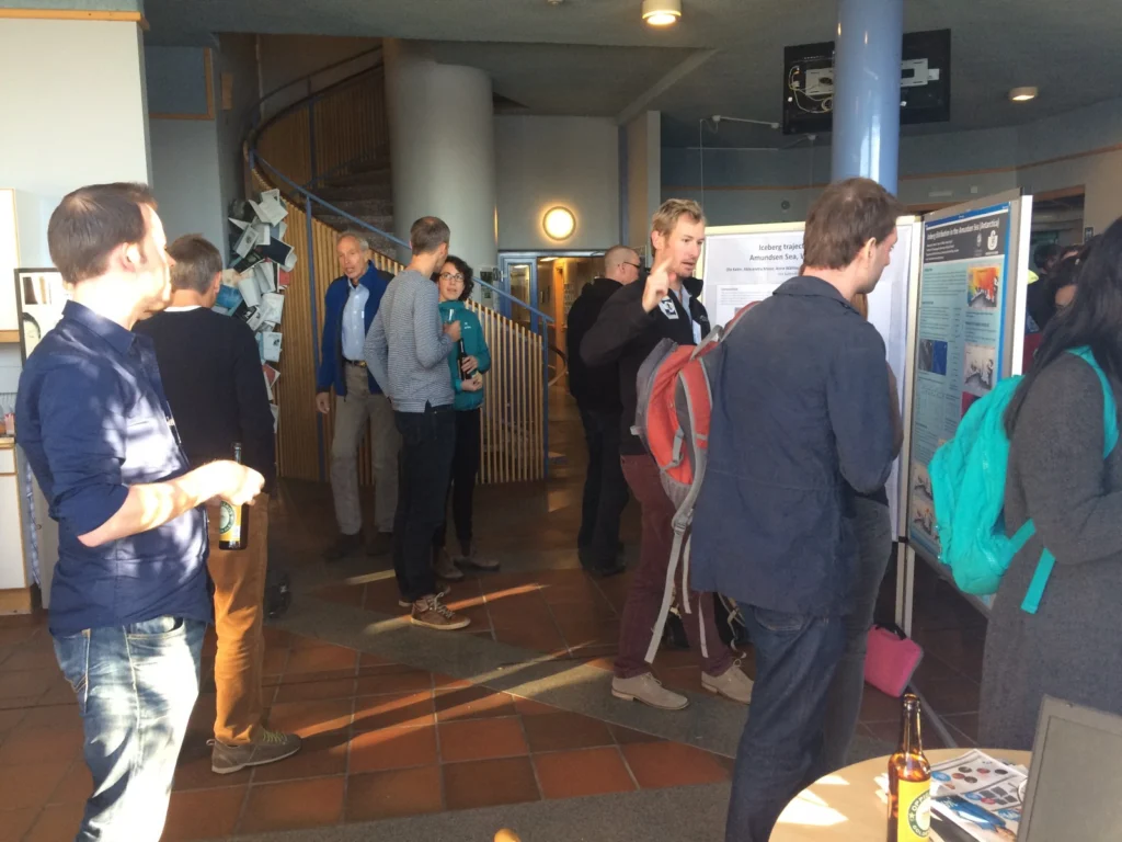 Poster session at the FRISP 2016 meeting. [Credit: Céline Heuzé]