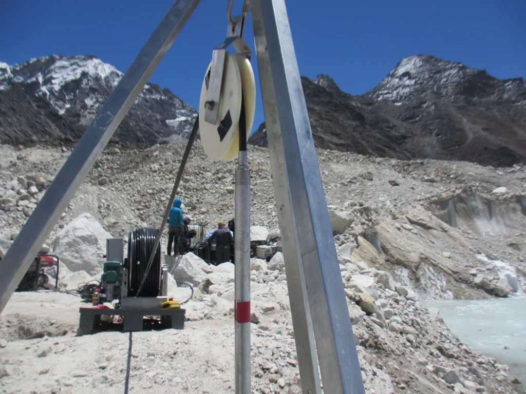 Image of the Week – Drilling into a Himalayan glacier