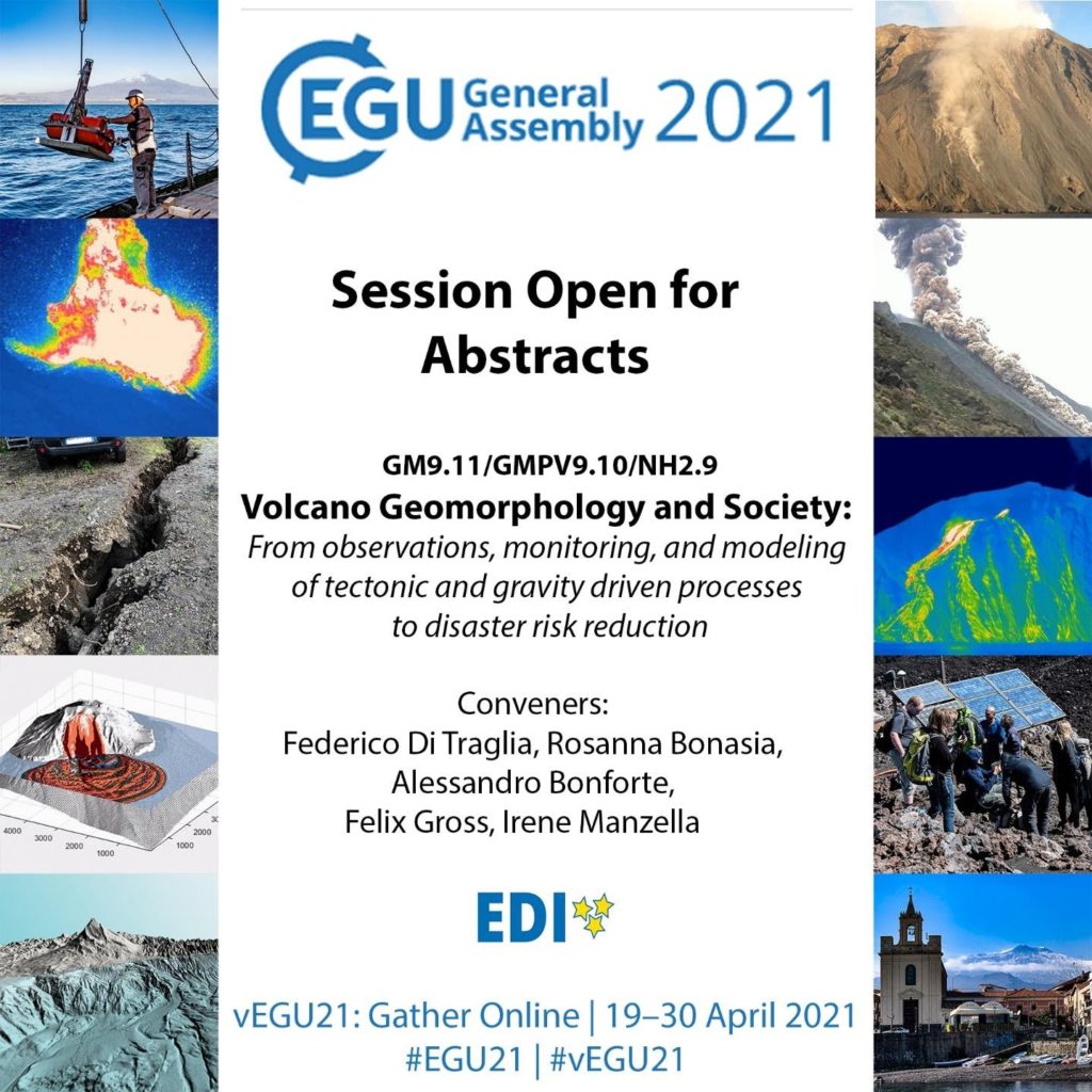 #vEGU21 – Session in the Spotlight: Volcano Geomorphology and Society: From observations, monitoring, and modeling of tectonic and gravity driven processes to disaster risk reduction