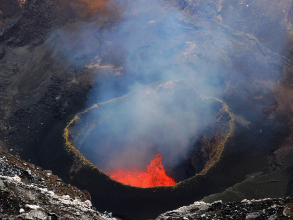 Lava lake in Marum crater, Ambrym, Vanuatu