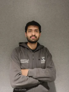 Portrait of Vivek looking at the camera