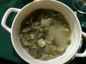 Cow stomach soup: best served not at all (photo credit: Joshua Dean). 