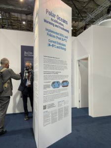 Polar Oceans stand at the Cryosphere pavilion