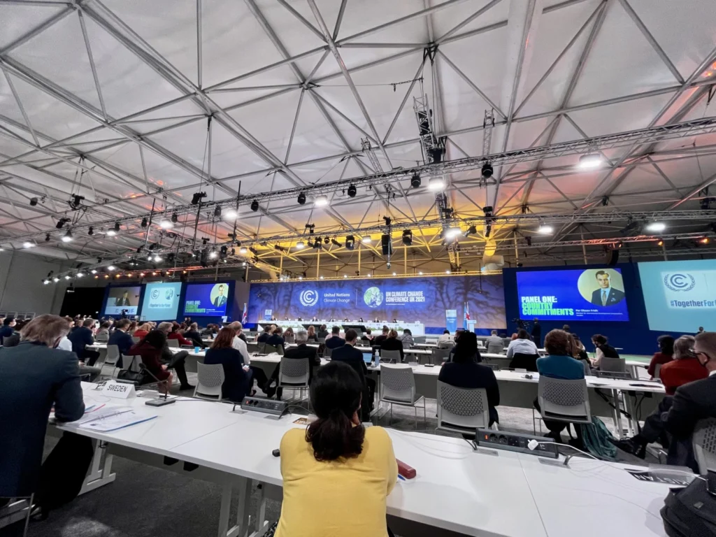 COP26 plenary room