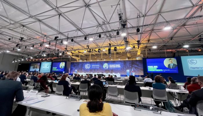 COP26 plenary room