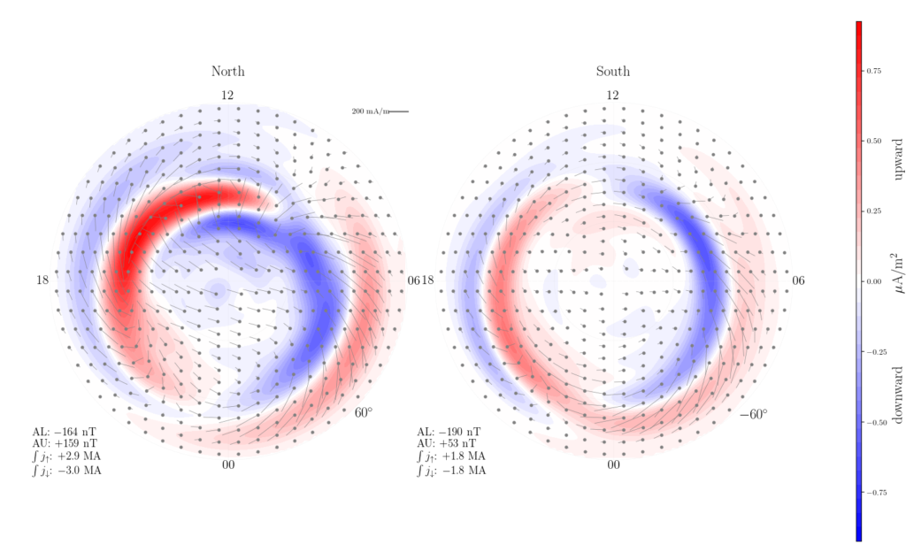 The average magnetic field and polar current system (AMPS) model