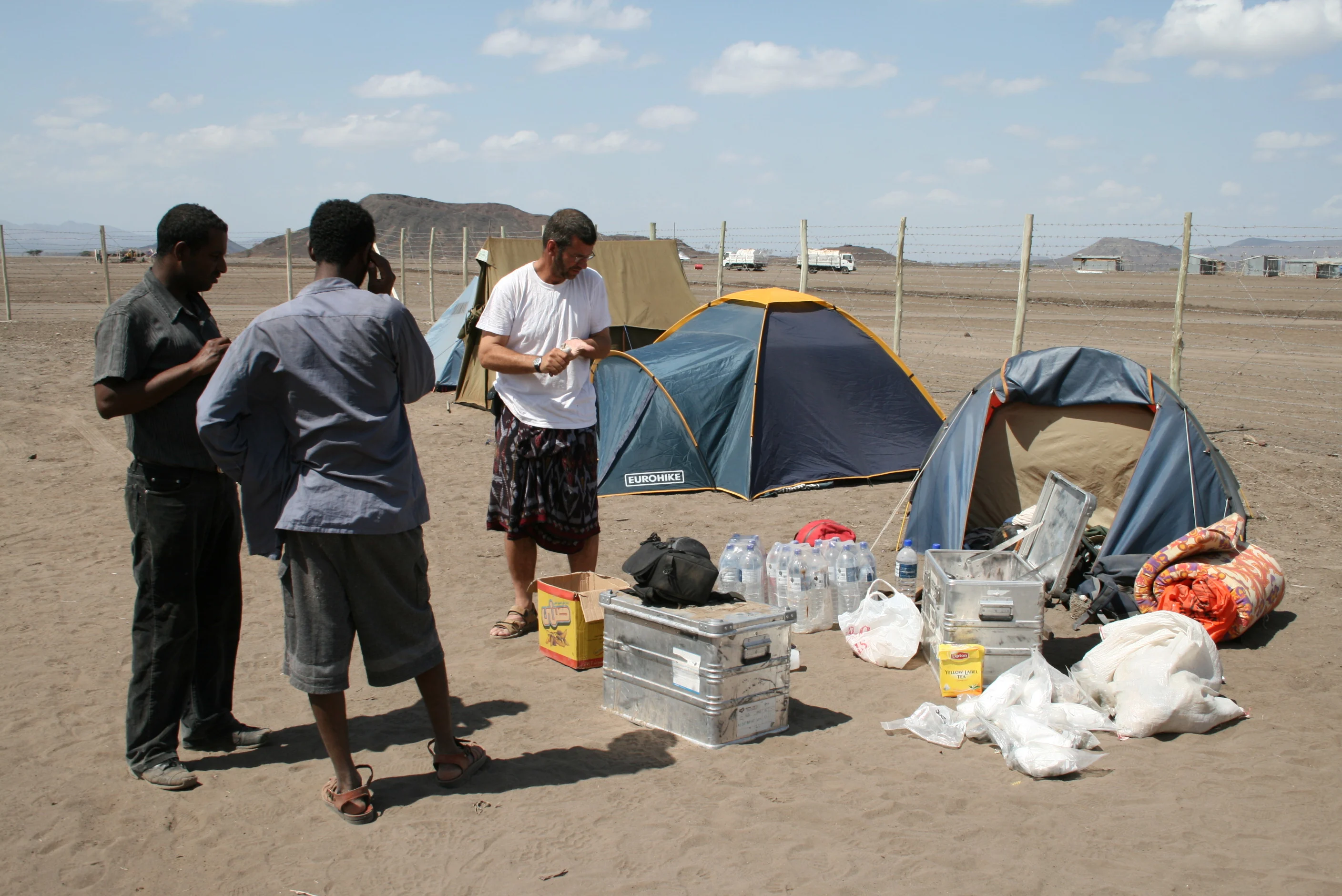 Curating rock samples at the Digdigga field camp IMG_1354