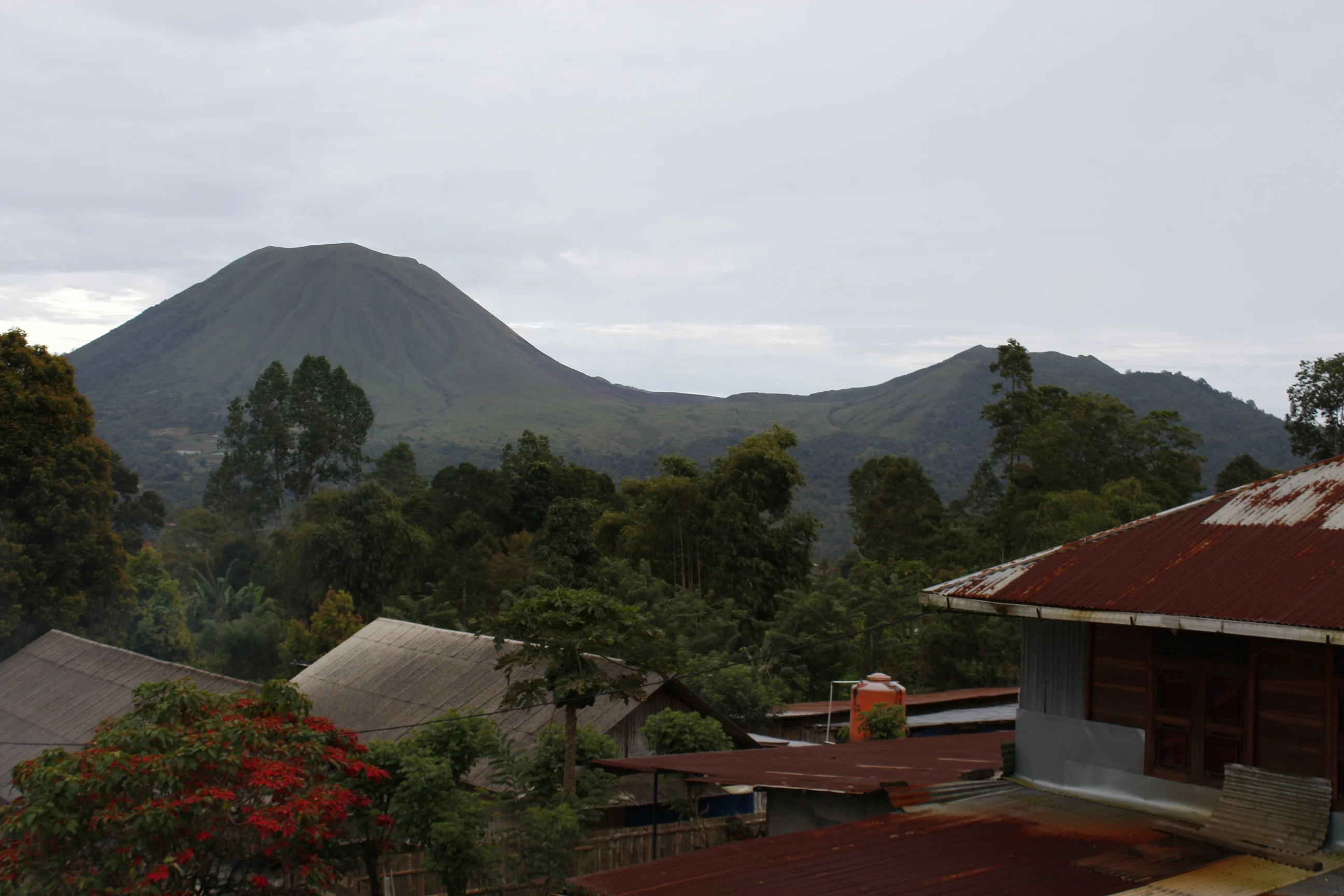 Lokon Empung volcano. 