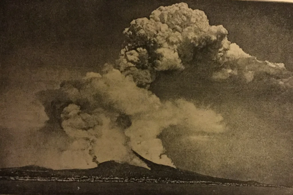 Eruption of Vesuvius, 1872-3. Frontispiece in Hull (1892).