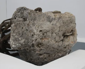Metre-wide block of stromatolite, thrown out during the LBA eruption