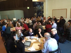Discussion sessions in full swing. Credit: Tori Herridge