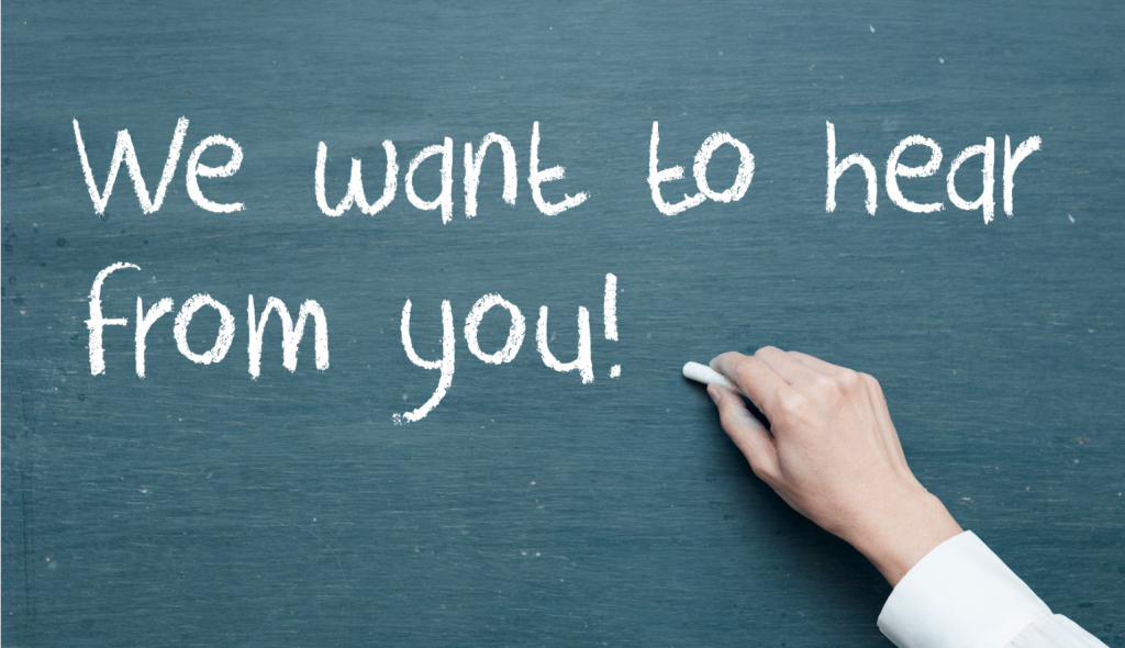 Give us your feedback on our blog!