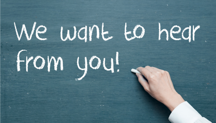 Give us your feedback on our blog!