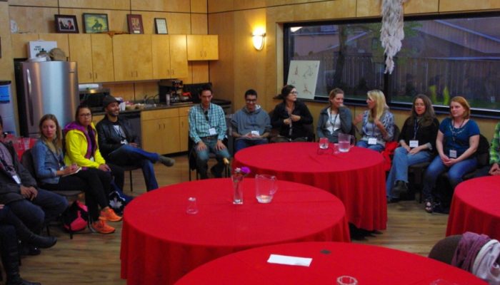 The home of our hearts day 1 – twenty-five strangers walk into a Mi’kmaq talking circle…