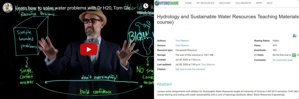 A buffet of new resources for teaching hydrology and water resources!
