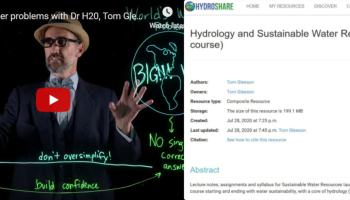 A buffet of new resources for teaching hydrology and water resources!