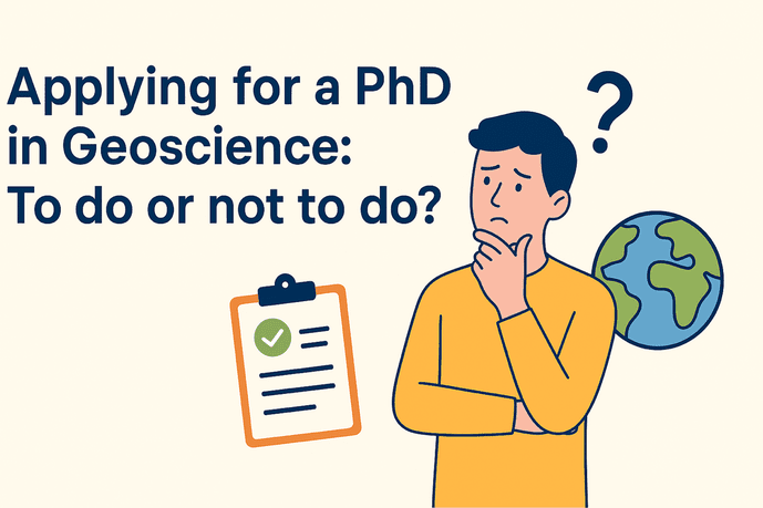 Applying for a PhD in Geoscience: To do or not to do